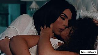 Shemale stepmom seduces stepteen fingering licking wet pussies tattooed tgirl lust