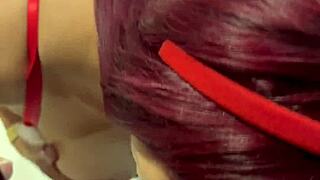 Madura prepago fucks young godson at Christmas dinner