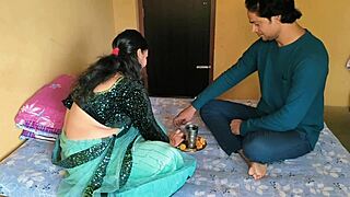 bbw indian milf celebrates festival with rough doggystyle and cumshot