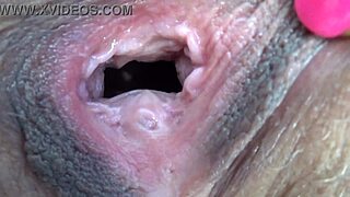 Massive Dildo Fails To Stretch Mature Milf's Gaping Pussy