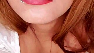 Super horny BBW fetishist strips lingerie solo on webcam showing fat ass and tits