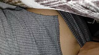 College Roommate Pounds Tight Pussy Bent Over Dorm Bed Doggystyle Creampie