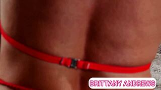 blonde goddess brittany andrews bikini beach curves tempt