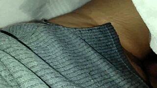 College Roommate Pounds Tight Pussy Bent Over Dorm Bed Doggystyle Creampie