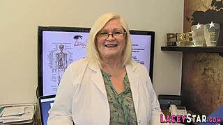 granny doctor dominated and deepthroats hungrily in hospital