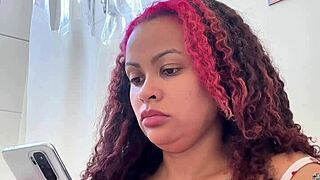 chubby brazilian bbw unleashes gassy morning toilet farts