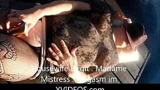 BIRGIT HOUSEWIFE VIBRATOR ORGASM MOANS OUTDOOR REAL SURPRISE!