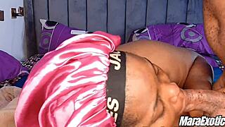 amateur black couple fucks sensually early morning tight pussy ride