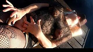 BIRGIT HOUSEWIFE VIBRATOR ORGASM MOANS OUTDOOR REAL SURPRISE!