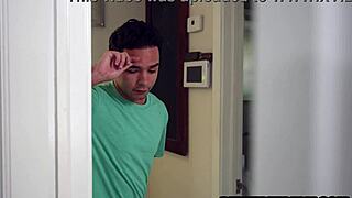 Stepmom handcuffs herself begging stepsons cock inside her