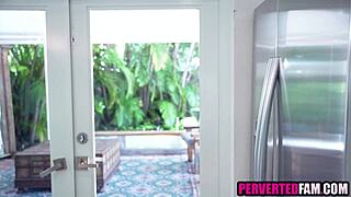 Stepmom handcuffs herself begging stepsons cock inside her