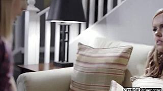 lick daddy's cock clean, sweetie stepmom urges teen stepdaughter in threesome