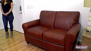 petite nerd brunette kay lee sloppy deepthroats with glasses