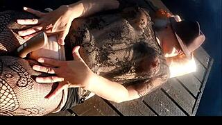 BIRGIT HOUSEWIFE VIBRATOR ORGASM MOANS OUTDOOR REAL SURPRISE!