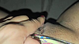 touched my giant clit at midnight... oops, so damn horny brazilian milf!