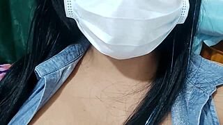 my natural tits steal the show in homemade flashing porn