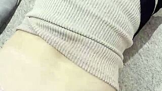 stepson bends mommy over in kitchen and fucks her wet pussy hard