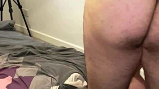 stepmom's pretty pussy rides young cock before belly cum finish