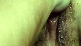 fat hairy milf's ass stretched by anal fisting and deep dildo pounds