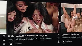 whoa, boy catches stepmom lauren phillips in hot lesbian action with teacher siri dahl 😏👅