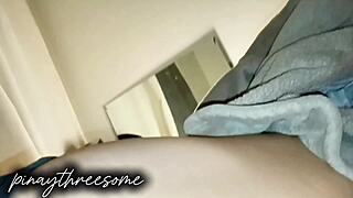 hubby watches filipina wife drip wet from boyfriend's juicy tongue licks