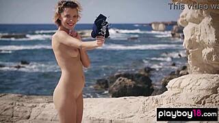 i love watching oksana chucha strip naked outdoors for sun