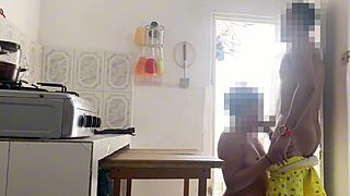 milf latina huge ass bent over kitchen anal pov deepthroat creampie?