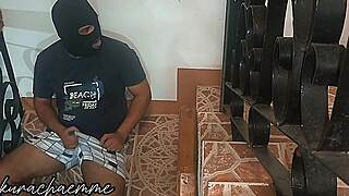 stepmom catches stepson stroking offers her chubby pussy