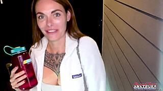 ginger milf parker's messy throat worship and deep pounding had me swallowing cum