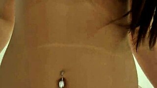 brunette babe rides cowgirl then swallows cumshot load