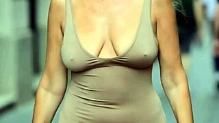 Busty MILFs Massive Saggy Natural Tits Bounce Braless Compilation 9