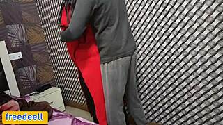 First hotel anal with chubby indian stepmom's hairy big pussy gaping