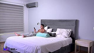 pornstar andrea castro catches stepson jerking rides rough