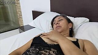 Colombian Step Aunt Squirts for Young Nephew