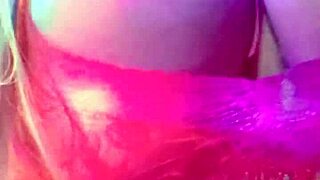 blonde brazilian milf's first toy pussy pounding then gaping ass