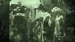 vintage antique grannies spread hairy old pussies in horny threesome frenzy