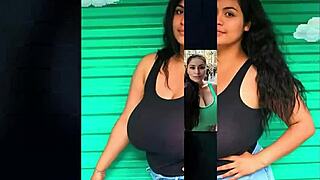 Chubby BBW Milf's Huge Tits Bounce Wildly!