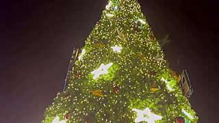 Santa's Gift Hot Curvy Brunette Big Tits Ass POV Christmas Fuck Full Video