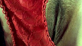 peeking under 50yo milf's miniskirt reveals hairy mature beaver