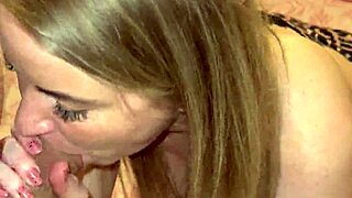 stepmom sucks huge cock to get stepson ready for pounding