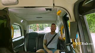 British hunk unloads in my trunk during risky taxi pickup fuck