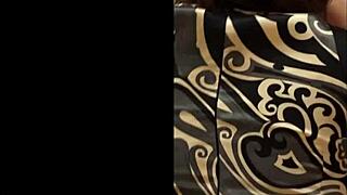 French slut deepthroats ass-to-mouth in pink satin panties