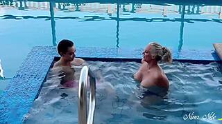 my sweet cub licks nina's milf pussy nonstop