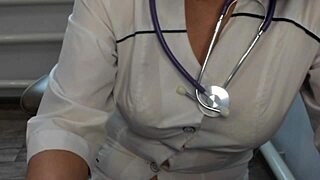 doctor lets patient watch milf masturbate pussy to orgasm