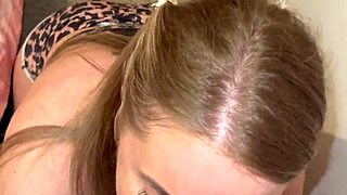 stepmom sucks huge cock to get stepson ready for pounding