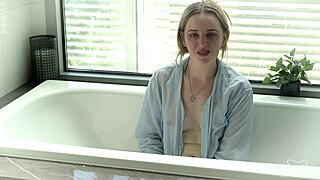 Charlie Forde Gives Dirty JOI Talk In Cute Blonde Milf Casting Interview