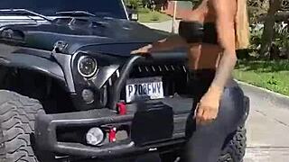 leandra's athletic colombian ass has you hooked, milf fitness slut?