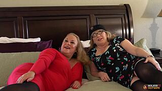 Rachael savory summer rides big black cock in steamy blonde threesome heat