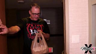 Tommy Utah Face Fucks Maxine X to Cum Gushing Mouth Blast!