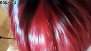 MILF Glasses Deepthroat Blowjob Ends Huge Cumshot Facial